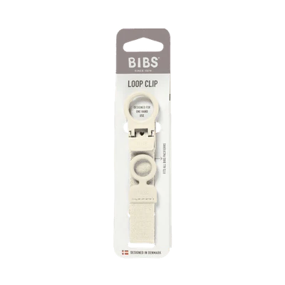 Pacifier Clip Loop - Ivory - Bibs Denmark