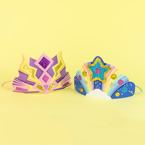 Glitter Goo Crowns - Super Rainbow - Tiger Tribe