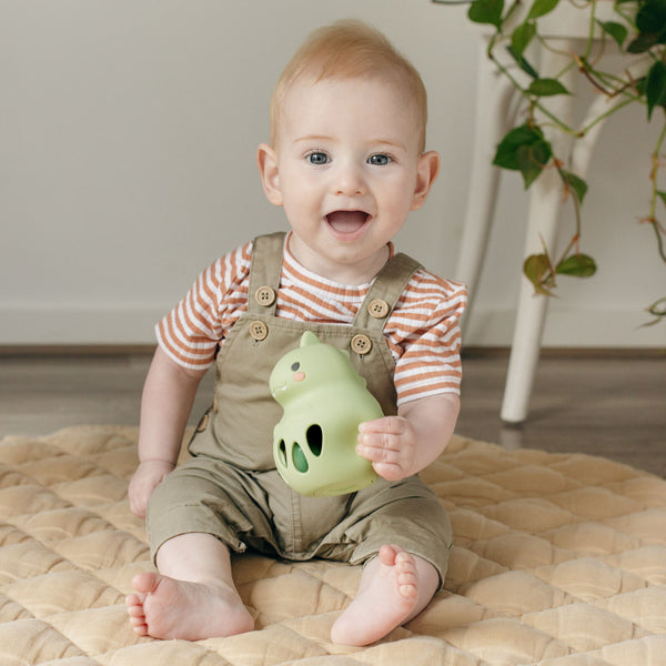 Silicone Rattle - Dino - Tiger Tribe