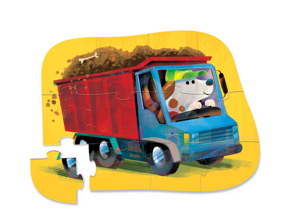 *Mini Puzzle - 12 pc - Go Big Dog - Crocodile Creek