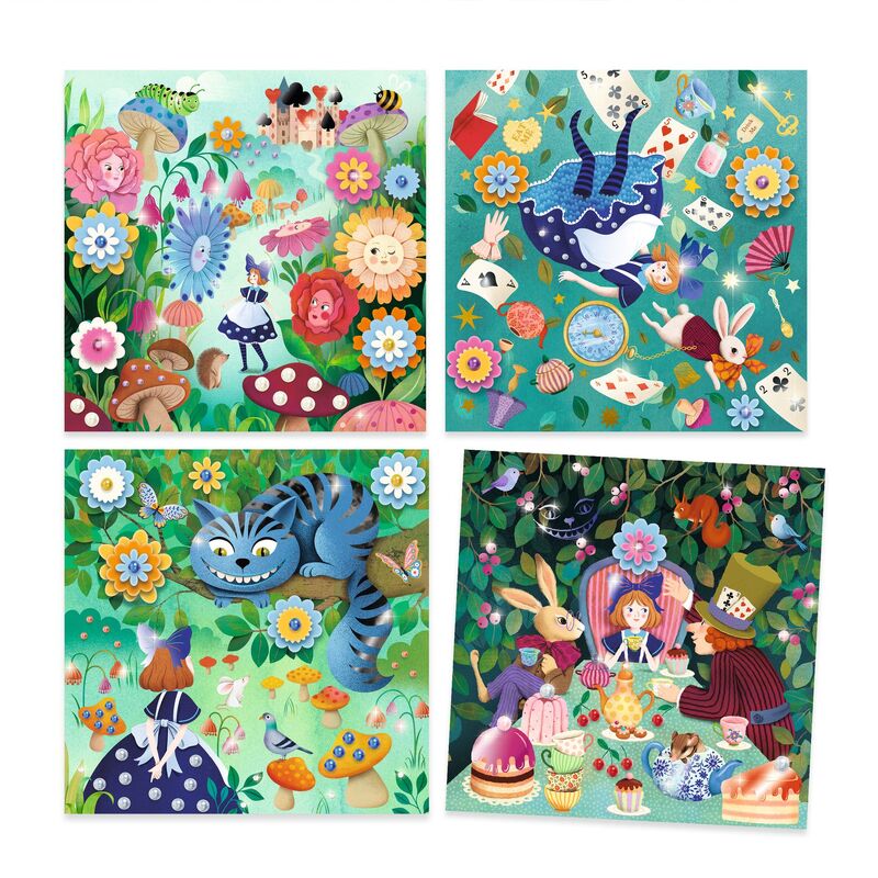 In Wonderland Fairy Tale to Decorate Set - Djeco