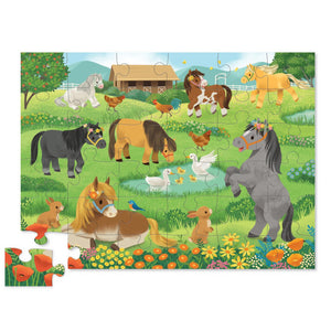 Classic Floor Puzzle 36 pc - Pretty Ponies - Crocodile Creek