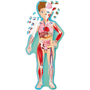 Travel, Learn and Explore - Puzzle and Book Set - the Human Body - Sassi
