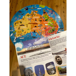 Travel, Learn and Explore - Puzzle and Book Set - Australia, 210 pcs - Sassi