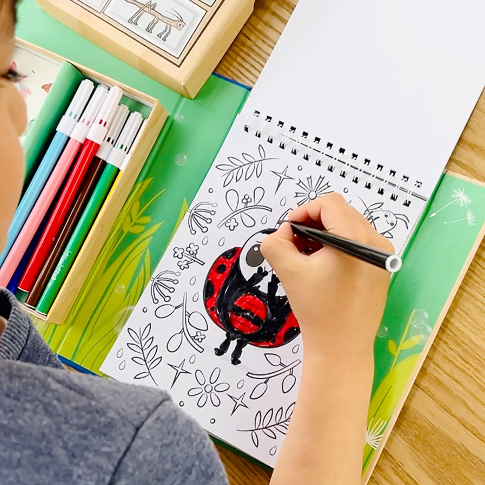 Colouring Set - Backyard Bugs - Tiger Tribe