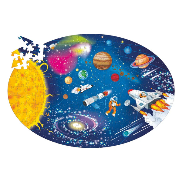 Travel, Learn and Explore - Book and 3D Puzzle Set - Space, 205 pcs - Sassi