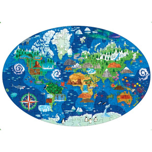 Travel, Learn and Explore - Book and 3D Puzzle Set - The Wonders of Nature, 205 pcs - Sassi