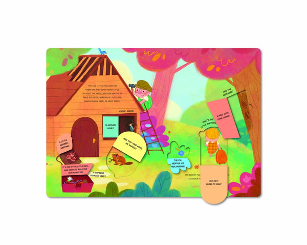 Peek a Flap Fairy Tales Three Little Pigs - Kids Book