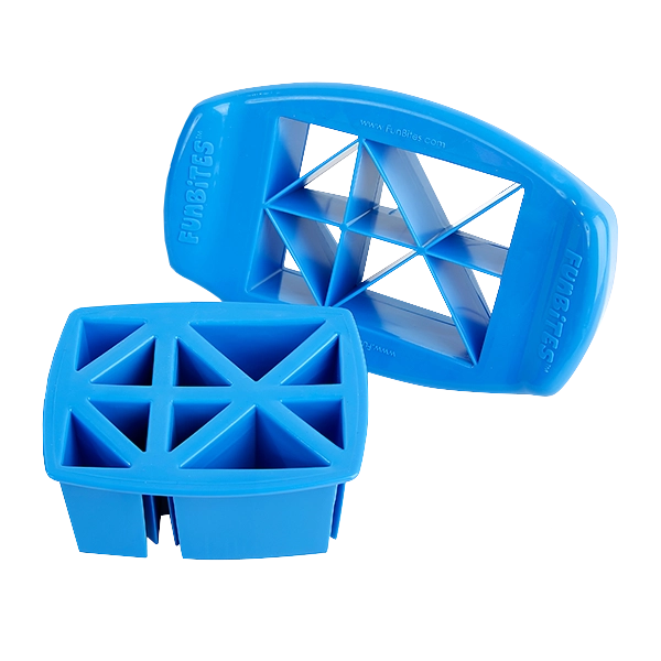 Funbites Sandwich Cutter - Blue Triangles - Mini Hippo DISCOUNTED