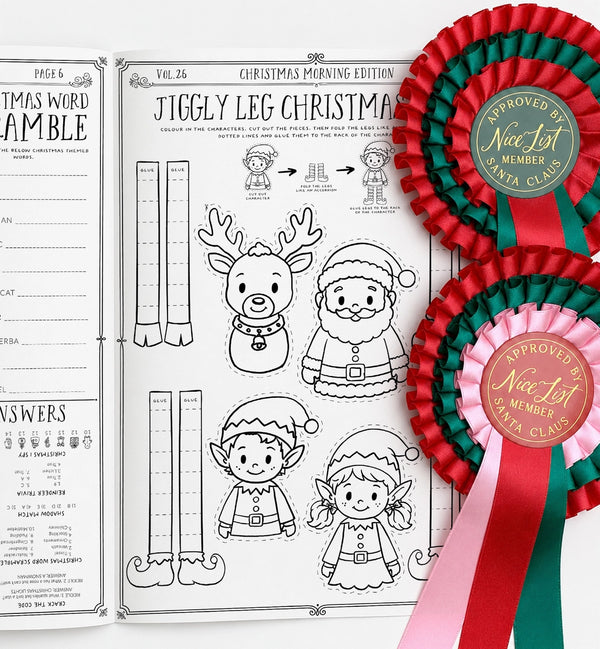 Christmas Newspaper Activity Booklet - Set of 2 - Vol. 26 - Black Bow Studio