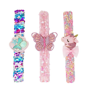 Sparkle Slap Bands - Pink Poppy