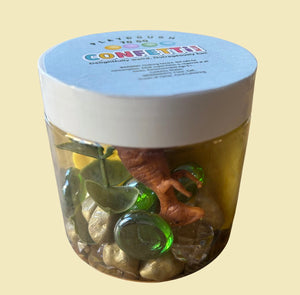 Playdough To Go Sensory Jar - Confetti Blue