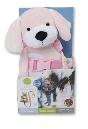 2-in-1 Harness Buddy - Pink Puppy - Playette
