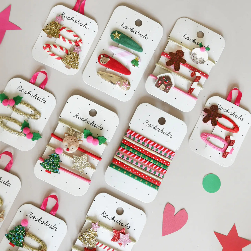 Festive Christmas Ponies Hair Accessories - Rockahula Kids