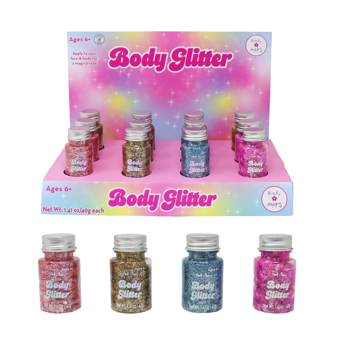 Body Glitter - Pink Poppy