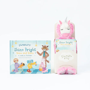 Unicorn Sparkle & Shine Kin Set - Soft Toy + Book - Slumberkins