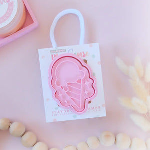 Eco Playdough Stamp | Celebration Ice Cream - Play Sense