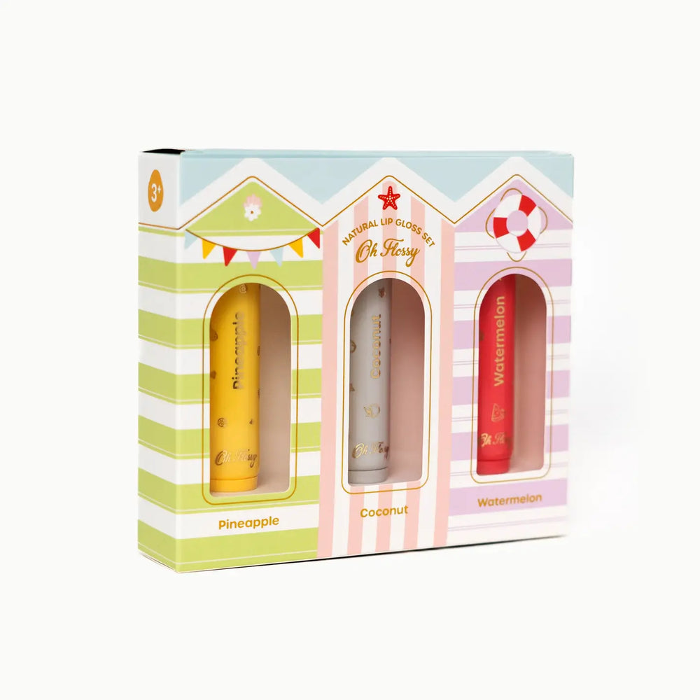 Beach Club Natural Lip Gloss Set - Oh Flossy