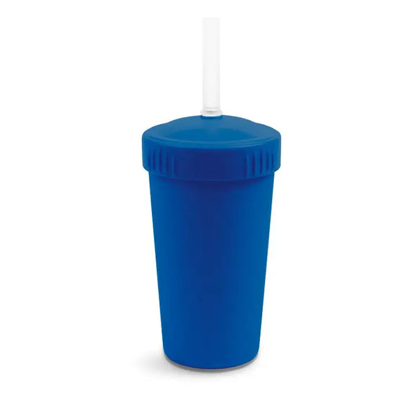 Straw Cup with Reusable Straw - Navy - Replay
