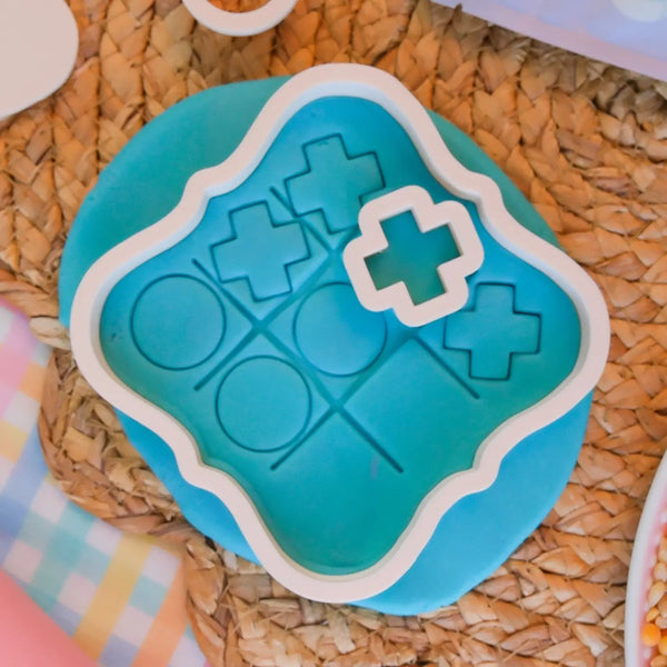 Tic Tac Toe Game - Playdough Stamper - Play Sense