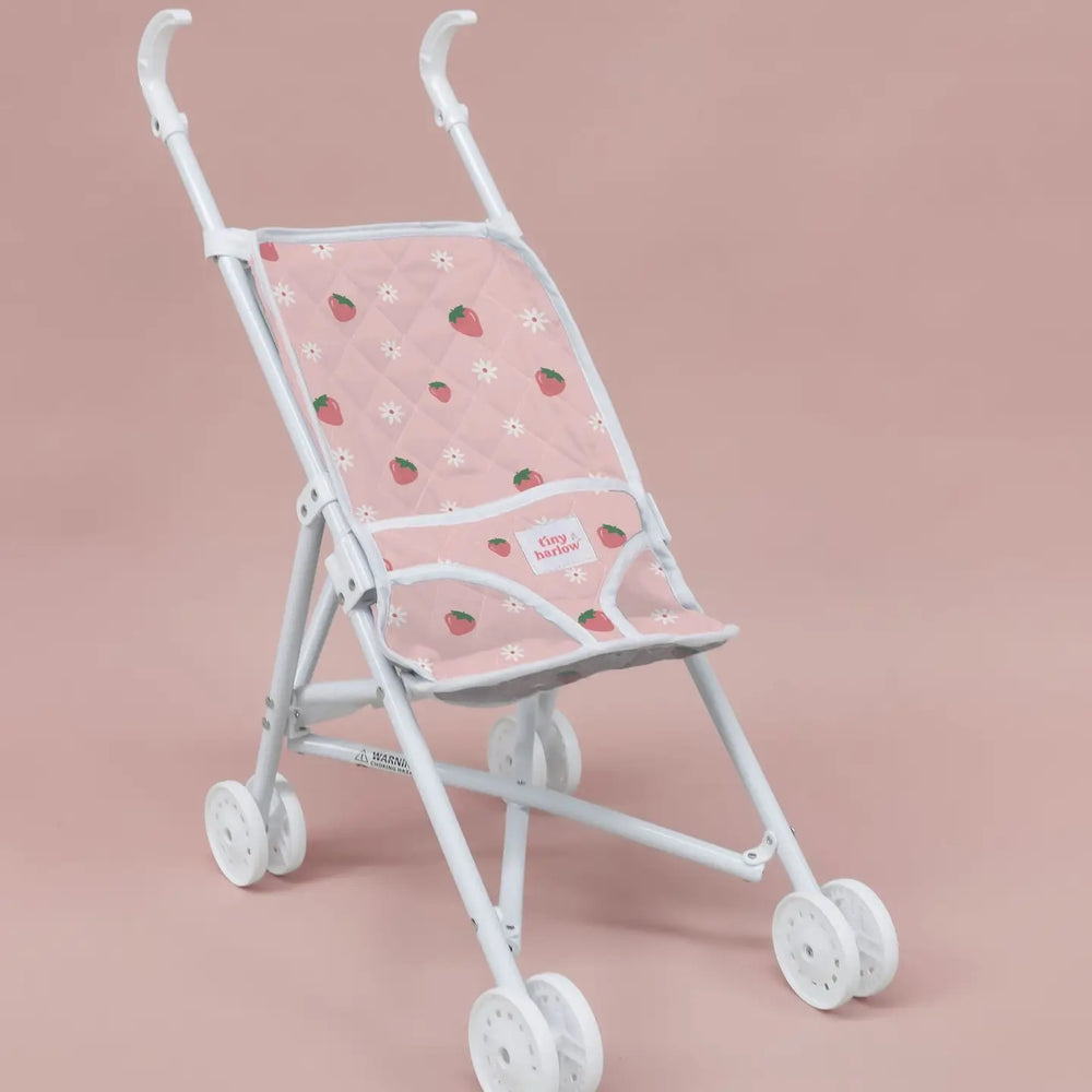 Dolls Stroller Strawberry Picnic - Tiny Harlow
