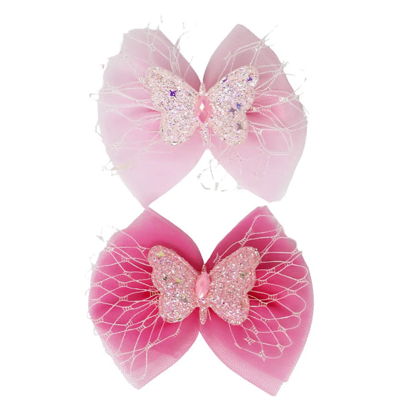 Daisy Pop Mini Hair Claws - Pink Poppy