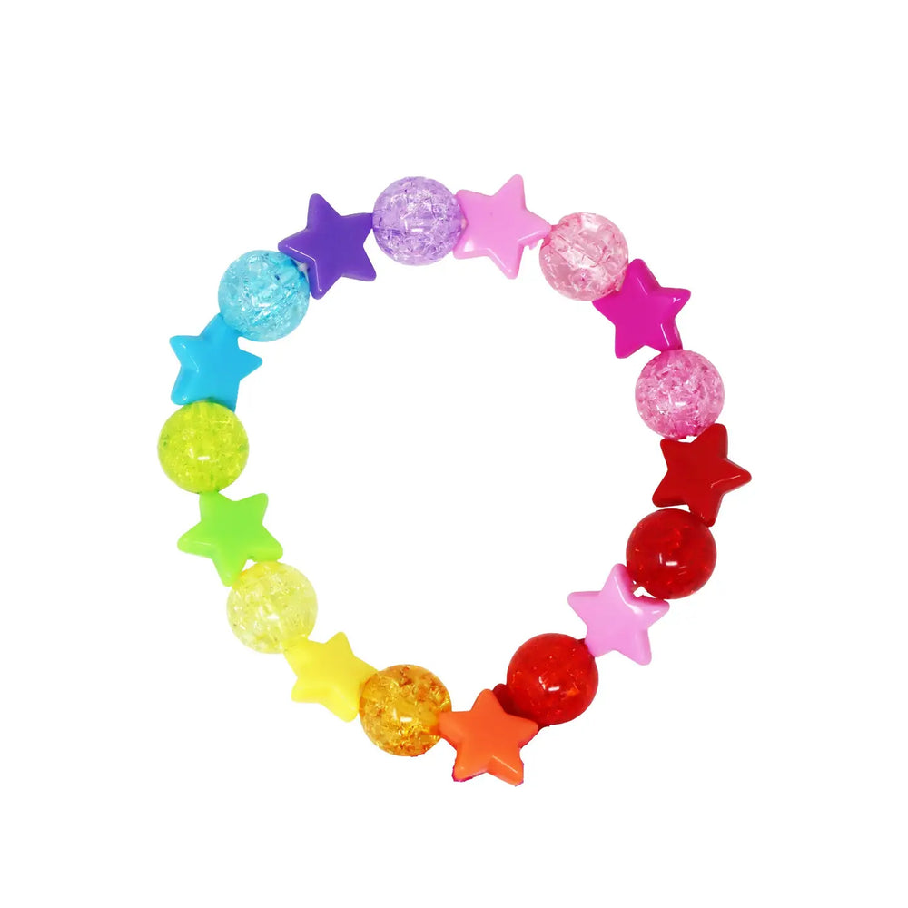 Star Rainbow Bracelet - Pink Poppy