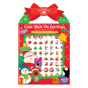 Holly Jolly Cutie Stick-On Earring and Nail Sticker Gift Set - Girl Nation