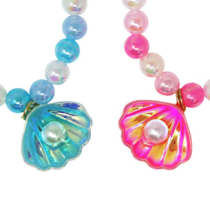 Mermaid Shell Bracelet - Pink Poppy
