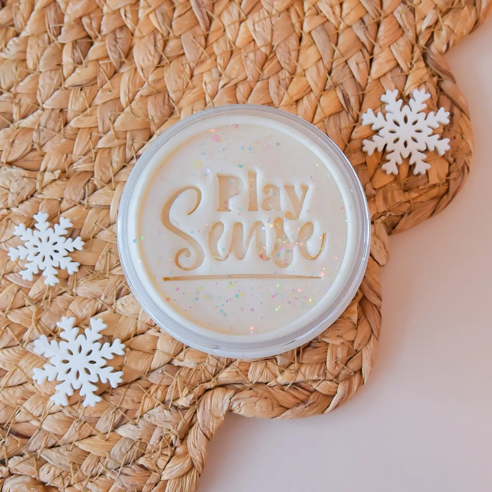 Christmas Playdough | Snowman White | Sherbet Scented - Jar - Play Sense