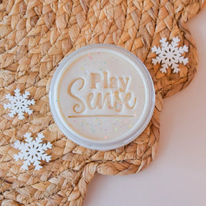 Christmas Playdough | Snowman White | Sherbet Scented - Jar - Play Sense