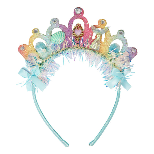 Mermaid Crown Headband - Pink Poppy