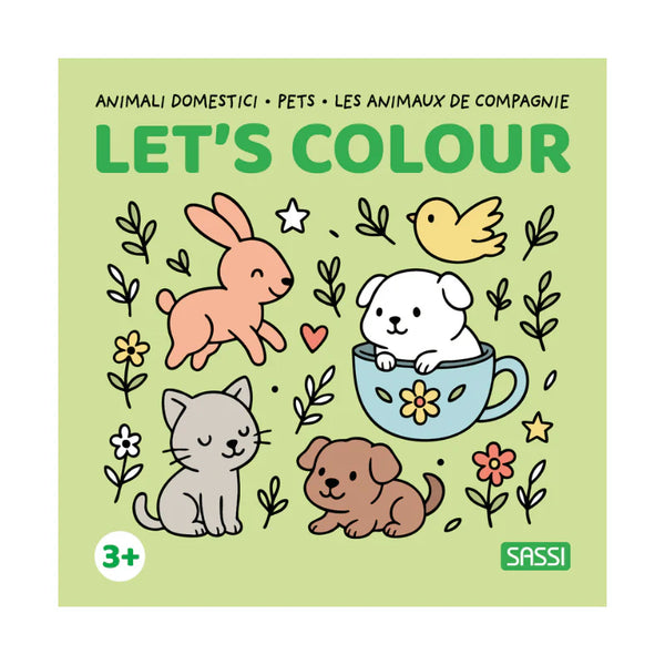 Colouring Book Square - Pets - Sassi