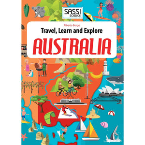 Travel, Learn and Explore - Puzzle and Book Set - Australia, 210 pcs - Sassi