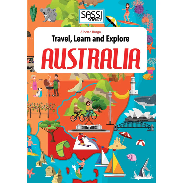 Travel, Learn and Explore - Puzzle and Book Set - Australia, 210 pcs - Sassi