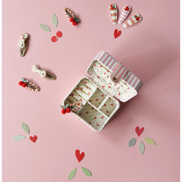 Stripy Cherry Jewellery Box - Rockahula Kids