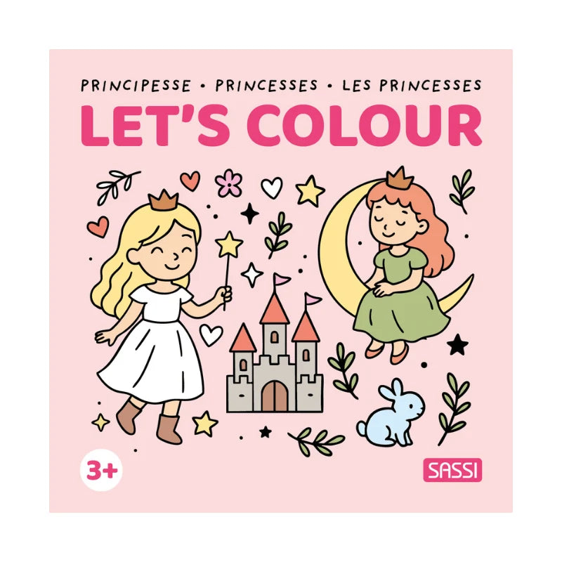 Colouring Book Square - Princesses - Sassi