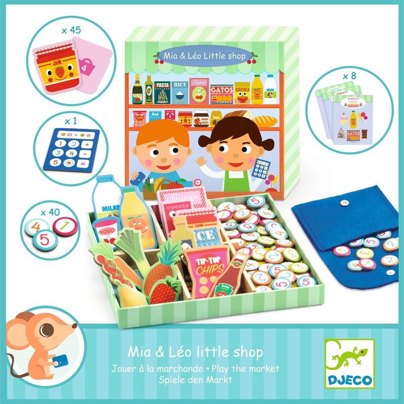 Mia and Leo Little Shop Set - Djeco