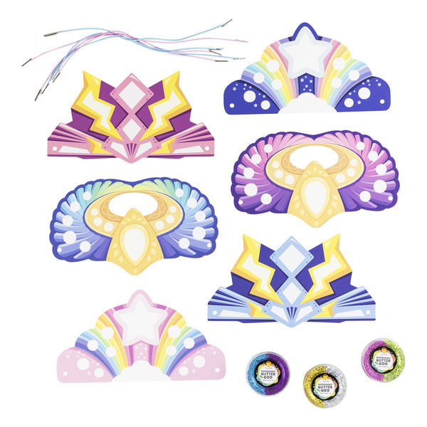 Glitter Goo Crowns - Super Rainbow - Tiger Tribe