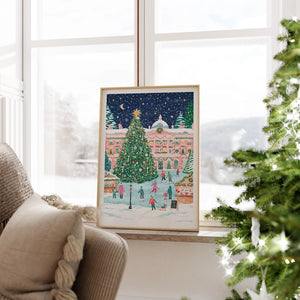 Christmas At Somerset House, London A4 Print - Simply Katy