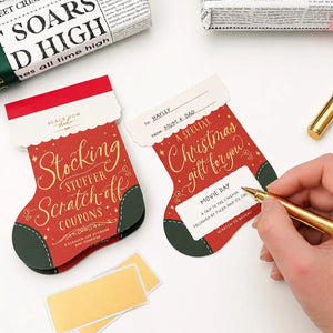 Stocking Stuffer Scratch-Off Christmas Coupon Book - Black Bow Studio