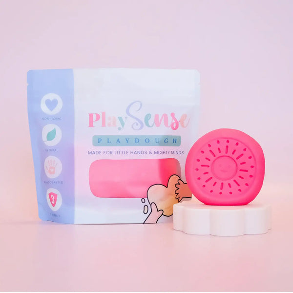 Playdough - Bright Pink -Raspberry Candy Scented - Play Sense