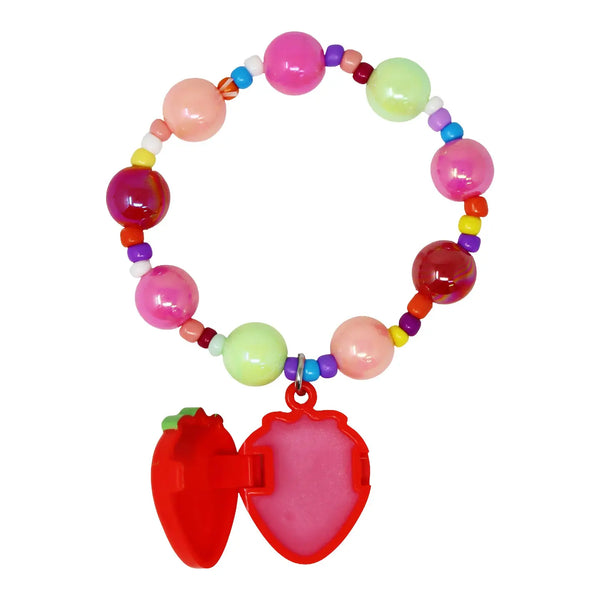 Lip Gloss Bracelet Strawberry - Pink Poppy
