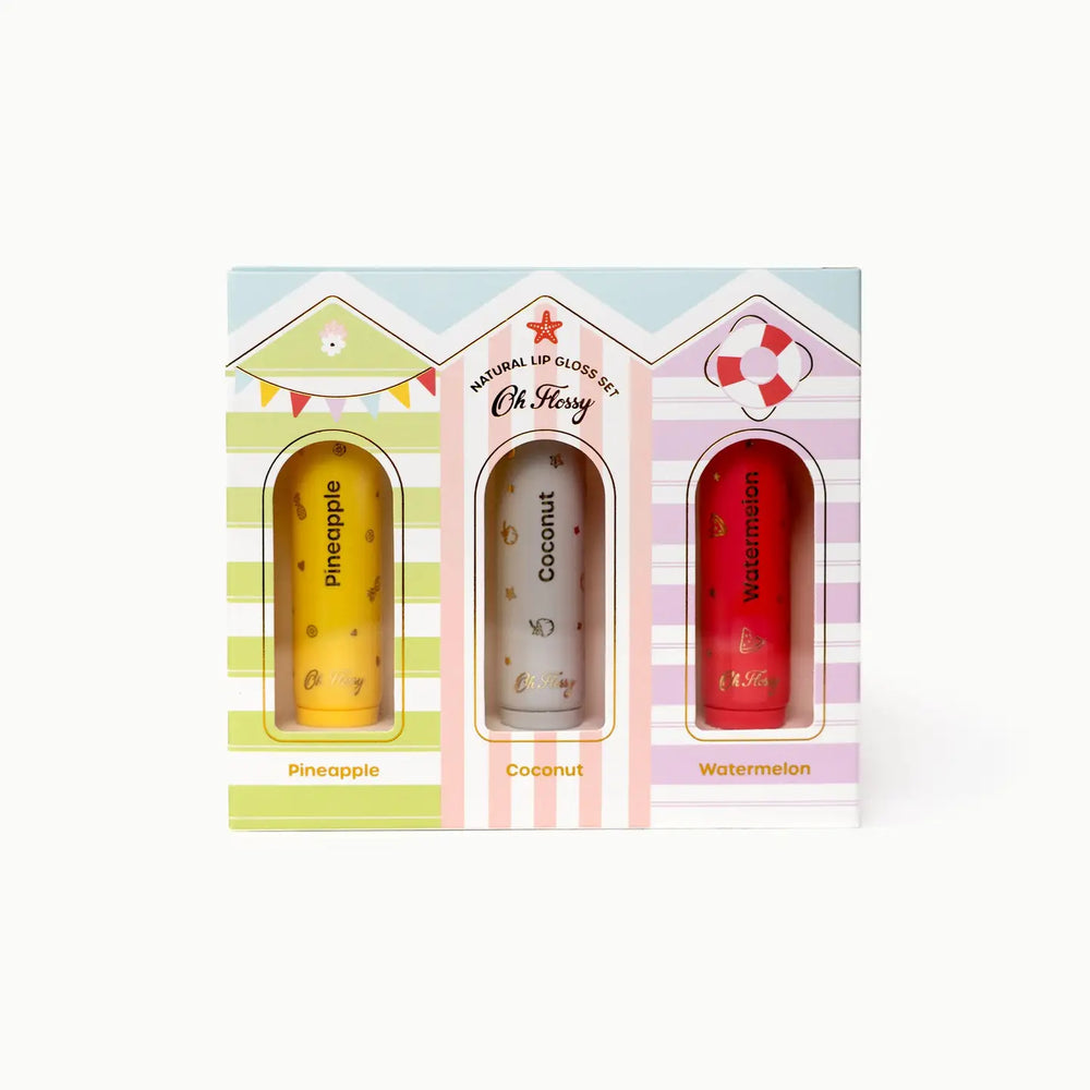 Beach Club Natural Lip Gloss Set - Oh Flossy