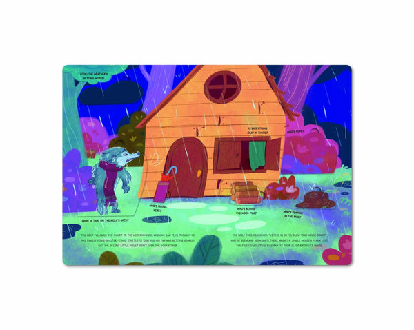 Peek a Flap Fairy Tales Three Little Pigs - Kids Book