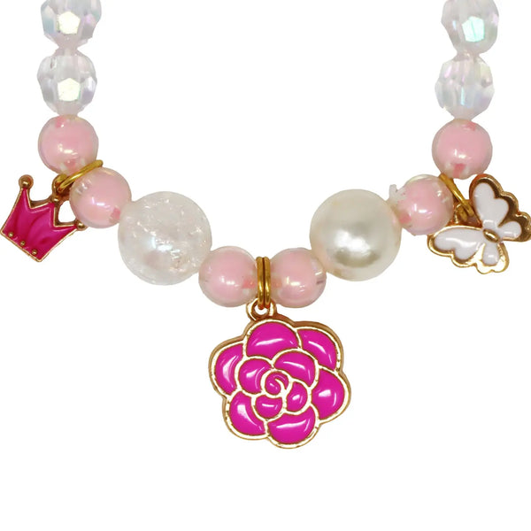 Fairy Blossom Bracelet  - Pink Poppy