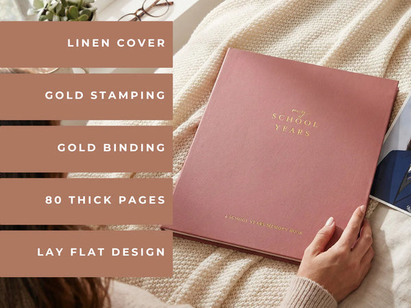 Evergreen - School Memory Book (Blush) - Peachly