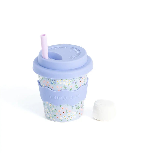 Blue Floral Chino Cup 4 oz - Chino Club