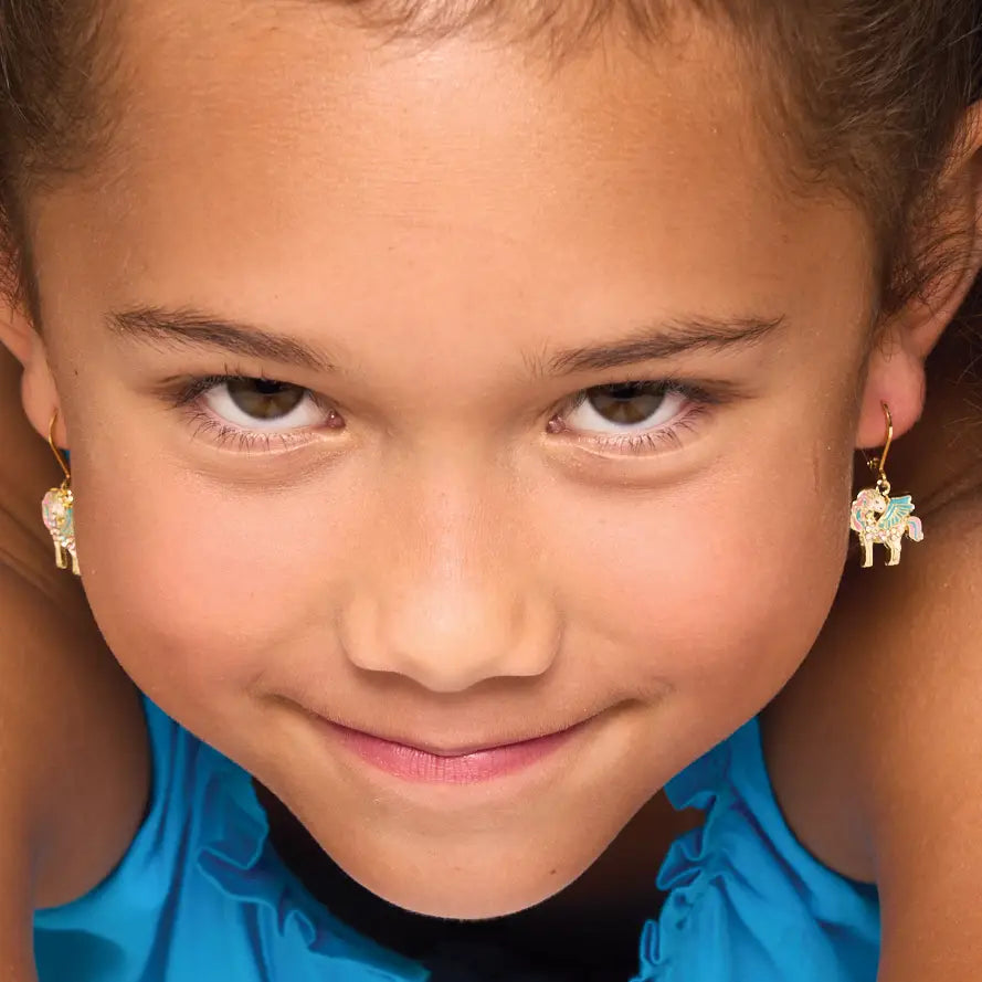 Crystal Unicorn Magic | Leverback Dangle Earrings - Girl Nation