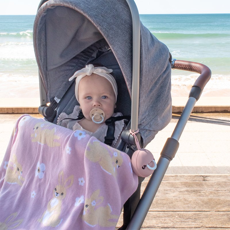 Pacifier / Dummy Case - Lavender - Living Textiles